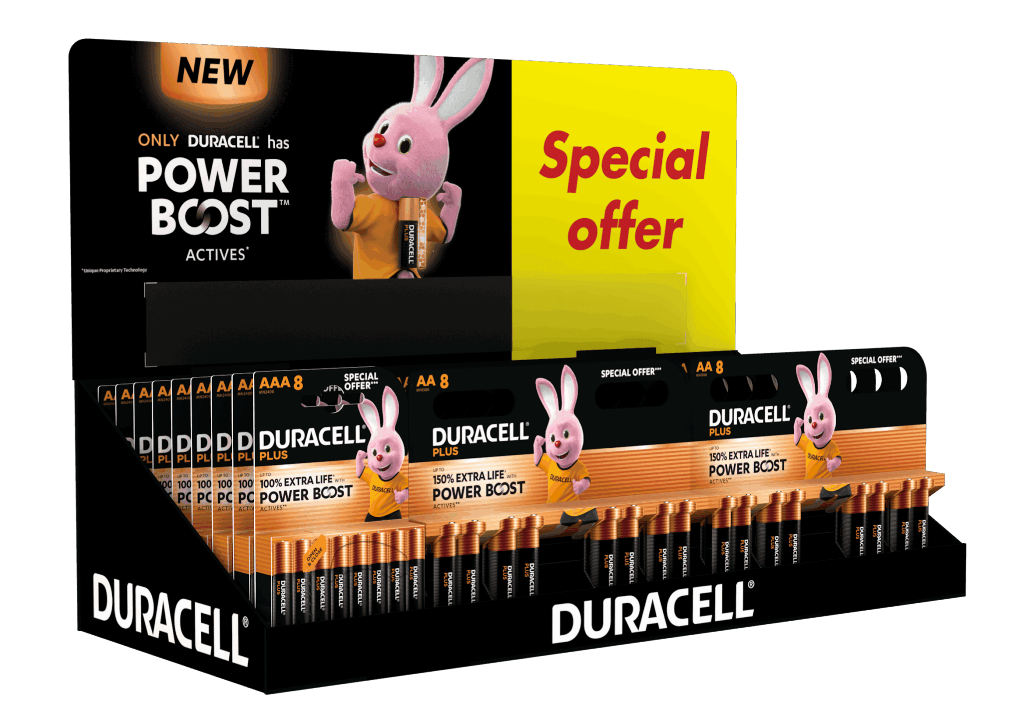 Duracell AA / AAA Plus Power Boost Alkaline Batteries 8pk *Special ...