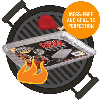 Handy Disposable Foil Grill Trays