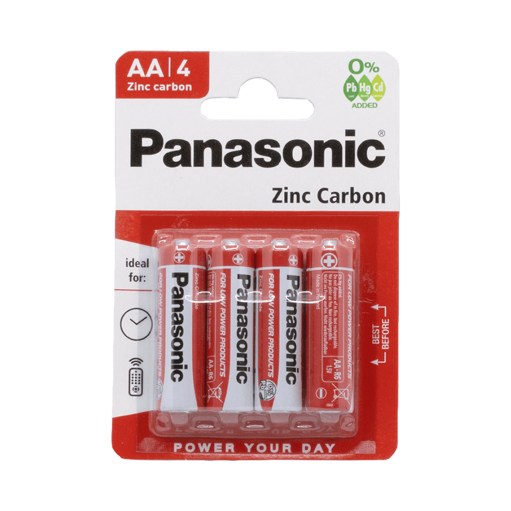 Panasonic Special AA Zinc Batteries 4pk