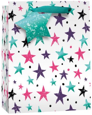 Gift Bag Medium - Stars W215 x H265 x D100mm