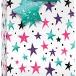 Gift Bag Large - Stars W260 x H321 x D121mm from Harrisons Direct