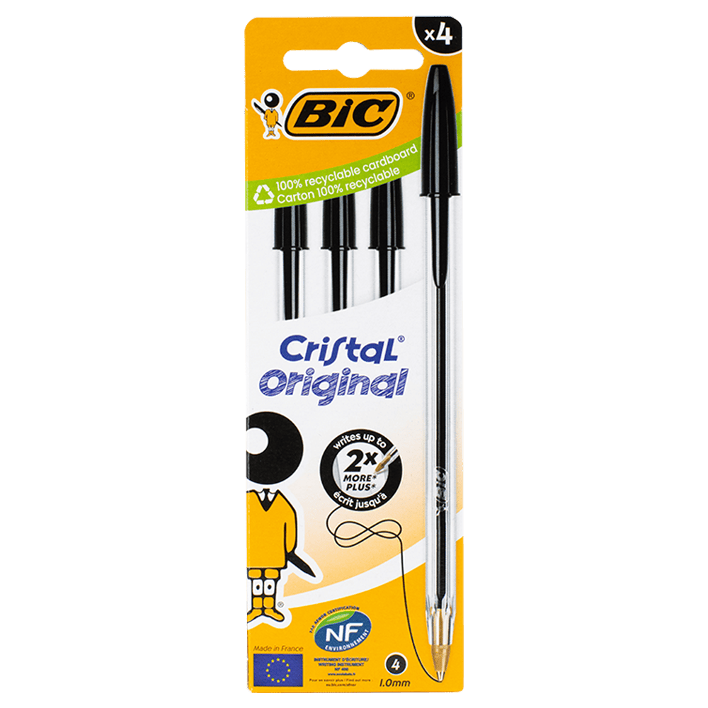 Bic Cristal Ball Pens Black 4's