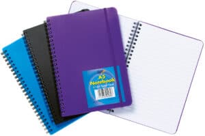 A5 Polypropylene Cover Notebook from Harrisons Direct