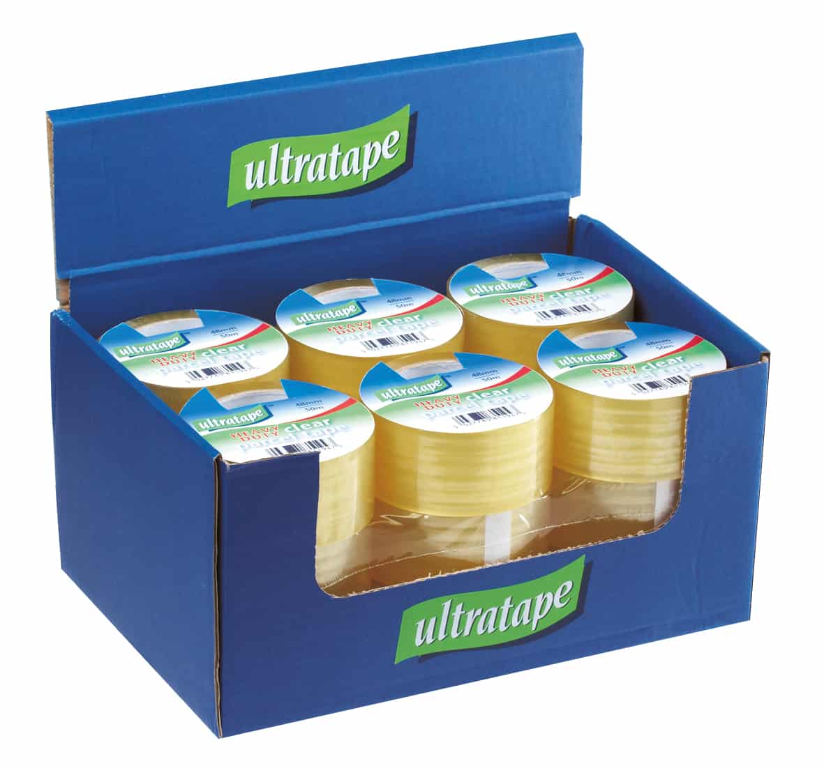 Ultratape Heavy Duty Clear Parcel Tape 48mm x 50m CDU