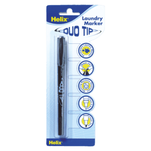 Helix Laundry Pen Duo Tip Hang Pack from Harrisons Direct