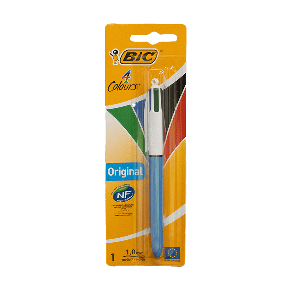 Bic 4 Colour Ball Pen Carded