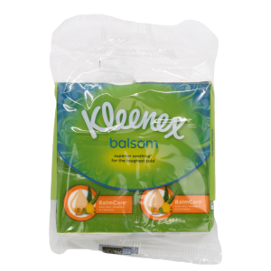 Kleenex Balsam Pocket Tissues 9's Twin Pack Clipstrip