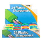 Wholesale Drum 2 Hole Sharpener Assorted Colours from Harrisons Direct