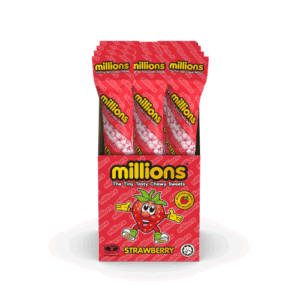 Millions Tubes Strawberry Flavour 55g Sweets from Harrisons Direct
