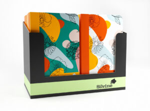 Wholesale Silvine Hearts & Flowers Notebook 4 Assorted Designs CDU from Harrisons Direct