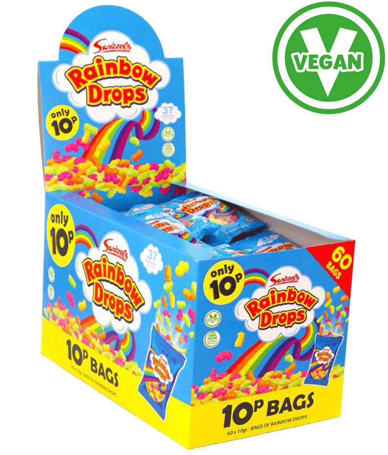 Swizzels Rainbow Drops 10g - Best Before End 06/26