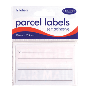 Parcel Labels Self Adhesive 12's