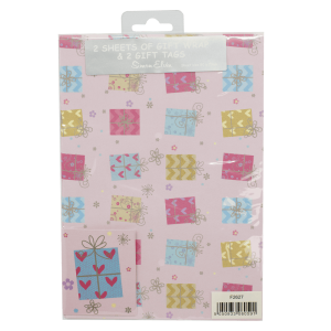 Packed Wrap 2 Sheets & 2 Tags - Designer Female