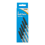 Black Ball Pen Hang Pack 5’s from Harrisons Direct