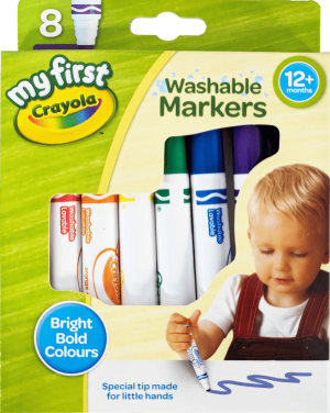 Crayola My First Crayola First Washable Markers Hang Pack 8's