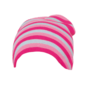 Girls Striped Beanie Hat from Harrisons Direct