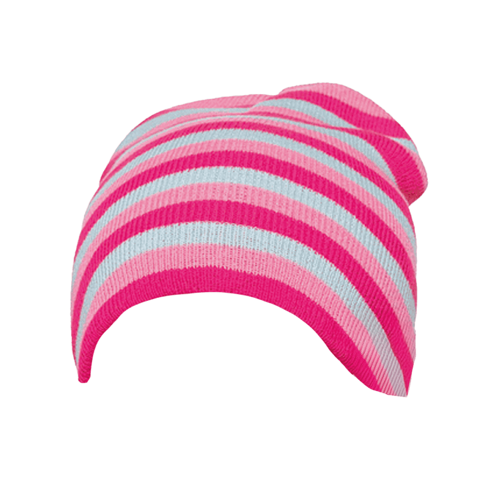 Girls Striped Beanie Hat from Harrisons Direct