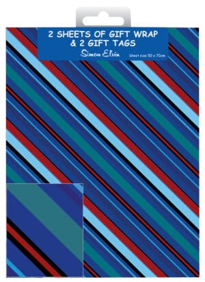 Packed Wrap 2 Sheets & 2 Tags - Designer Male