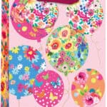 Gift Bag Medium - Floral Balloons W215 x H265 x D100mm from Harrisons Direct