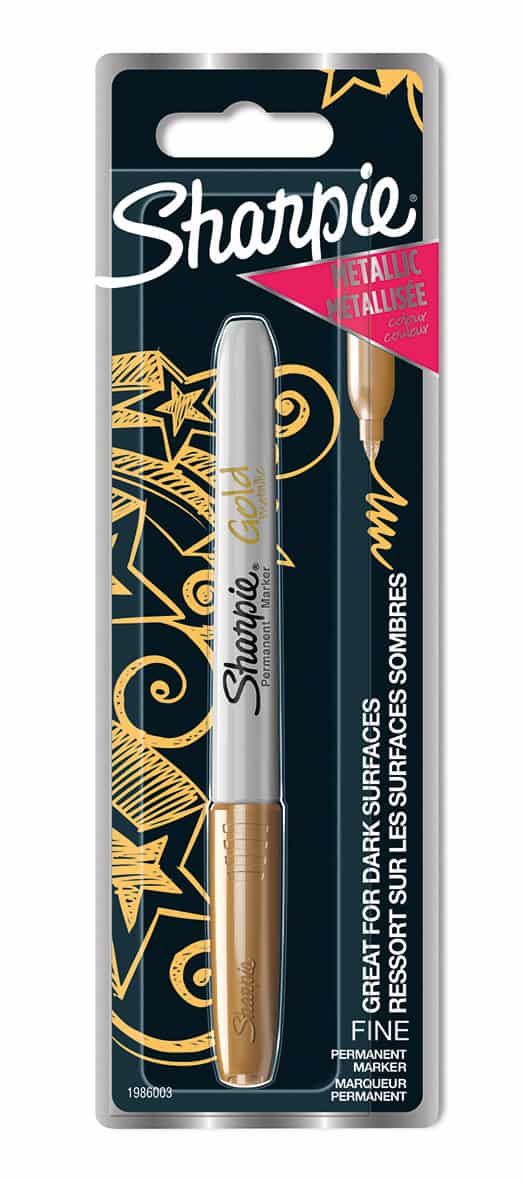 Sharpie Gold Fine Metallic Marker Hang Pack