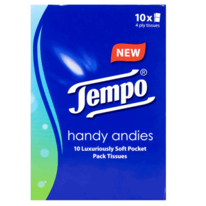 Handy Andies 4 Ply Pocket Tissues 10's