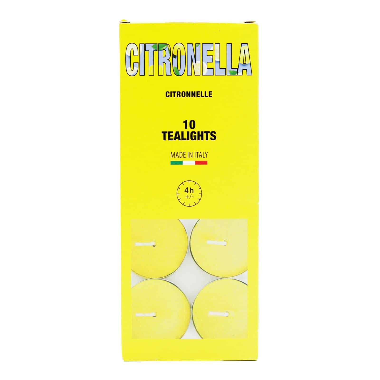 Wholesale Citronella Tea Lights 10's from Harrisons Direct