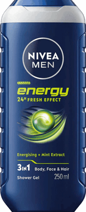 Nivea Shower Gel Energy For Men 250ml from Harrisons Direct