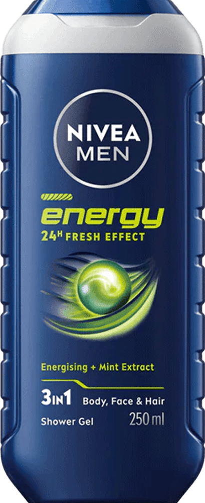 Nivea Shower Gel Energy For Men 250ml from Harrisons Direct