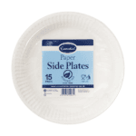 Paper Plates White 18cm 15’s from Harrisons Direct