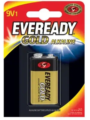 Eveready Gold Alkaline 9V Batteries 1pk
