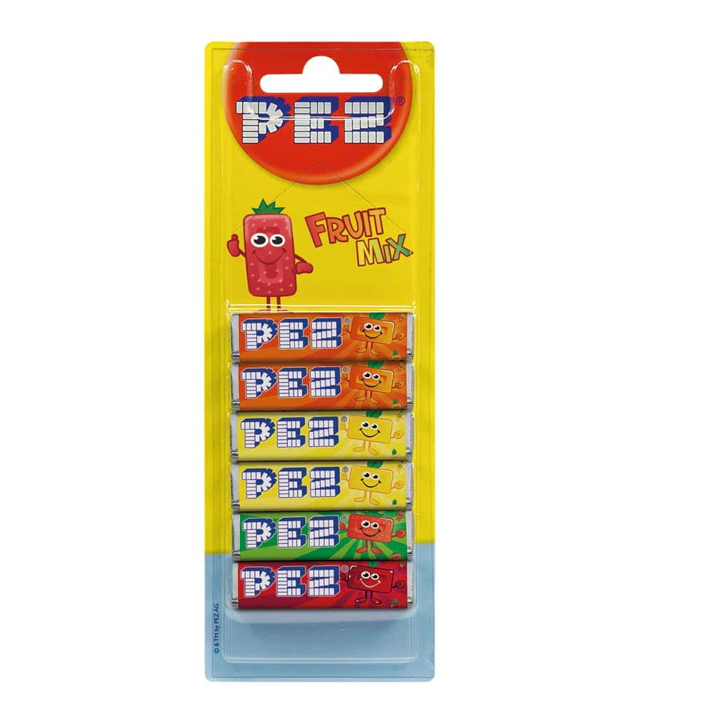 Wholesale Pez Refill Pack - Fruit 6's from Harrisons Direct