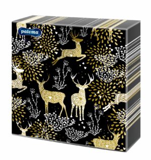Christmas Napkins 20's 4 Assorted Designs 3 Ply 33cm x 33cm