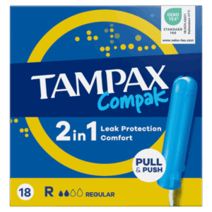 Tampax Compak Regular 18’s from Harrisons Direct