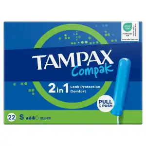 Tampax Compak Super 18’s from Harrisons Direct