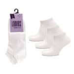 Ladies White Trainer Socks 3 Pack from Harrisons Direct