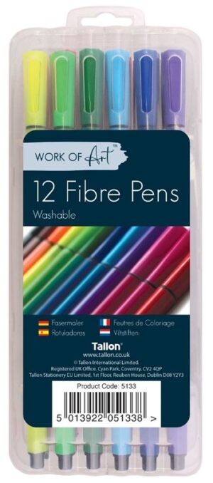 Easynote Washable Fibre Pens 12's