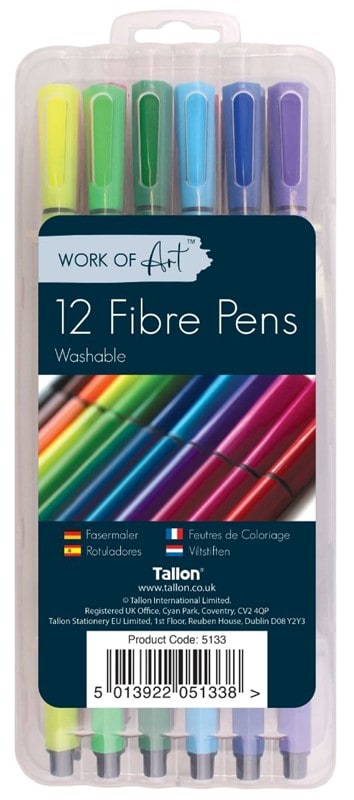 Easynote Washable Fibre Pens 12's
