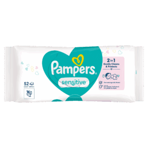 Wholesale Pampers Sensitive Baby Wipes 52's from Harrisons Direct