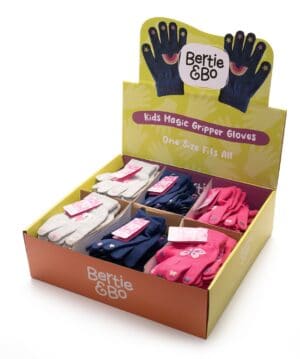 Wholesale Girls Thermal Magic Gripper Gloves In CDU from Harrisons Direct
