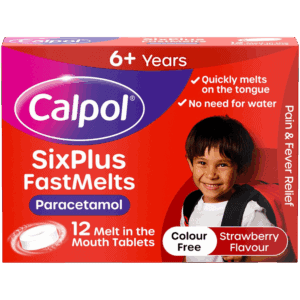 Calpol SixPlus Fastmelt Tablets 12s from Harrisons Direct