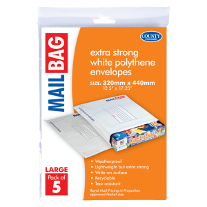Mail Bag Retail Packs - Large 320mm x 440mm 5's