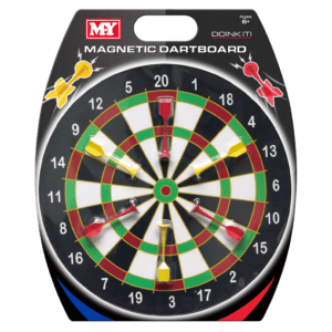 M.Y 16" Magnetic Dartboard With 6 Darts