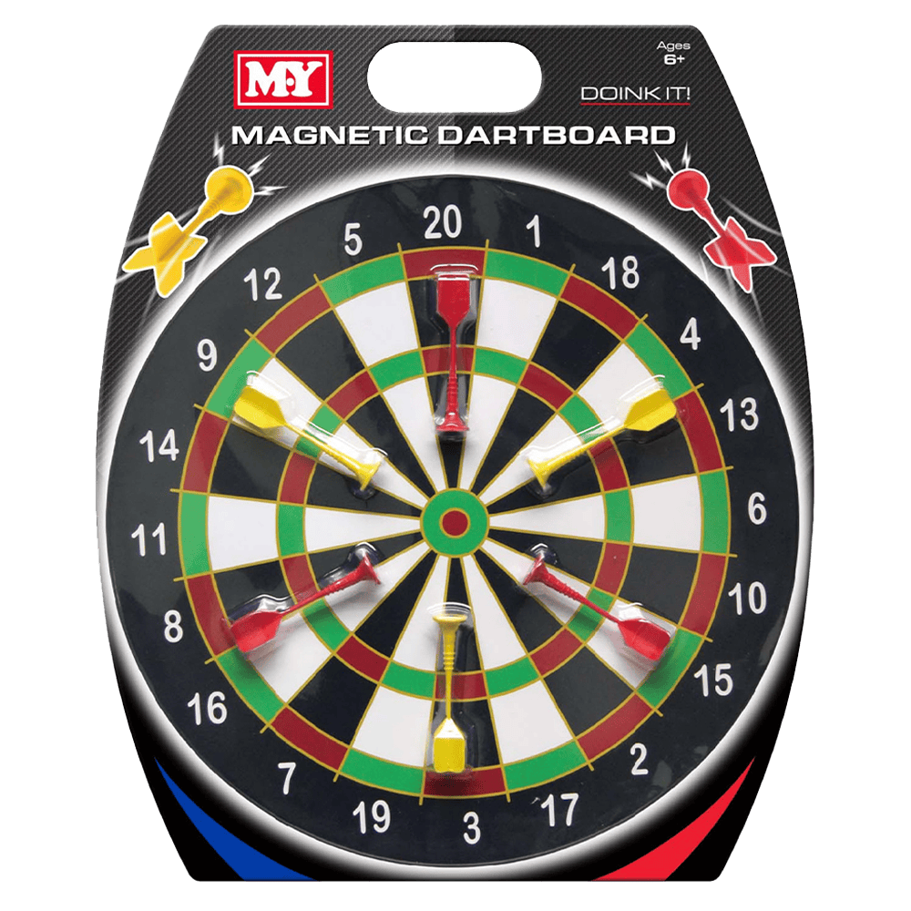 M.Y 16" Magnetic Dartboard With 6 Darts