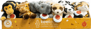 Keel Eco Soft Toys Wild Animals in CDU 12cm from Harrisons Direct