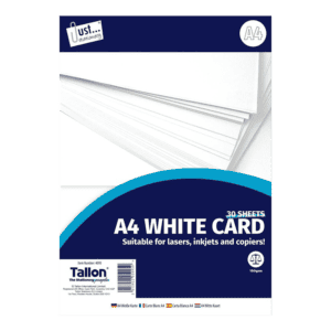 Just Stationery A4 White Card 30 Sheets from Harrisons Direct