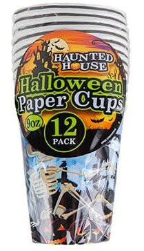 Halloween Paper Cups 9oz Graveyard Design Pack of 12 from Harrisons Direct