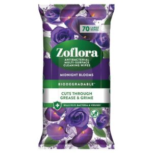 Wholesale Zoflora Anti-Bacterial Cleaning Wipes Midnight Blooms 70's from Harrisons Direct