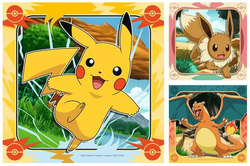 Ravensburger Pokemon 3 x 49 Piece Jigsaw Puzzle