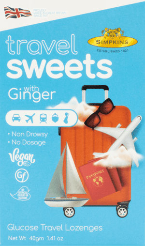 Simpkins Glucose Travel Lozenges with Ginger 40g from Harrisons Direct