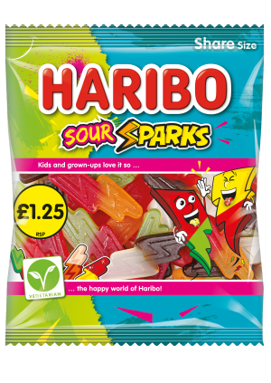 Haribo Sour Sparks 140g £1.25 PMP